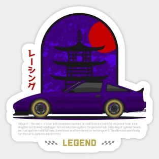 Tuner Purple 300ZX Z31 JDM Sticker